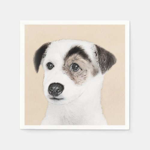 Parson Jack Russell Terrier Painting _ Dog Art Napkins