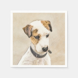 Parson Jack Russell Terrier Painting - Dog Art Napkins