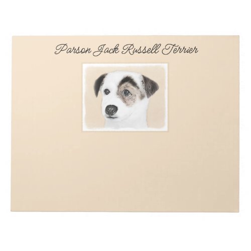 Parson Jack Russell Terrier Painting _ Dog Art Not Notepad