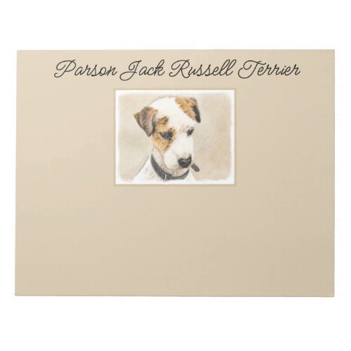 Parson Jack Russell Terrier Painting _ Dog Art Not Notepad