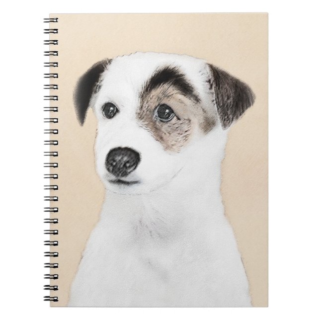 Parson Jack Russell Terrier Painting - Dog Art Notebook (Front)
