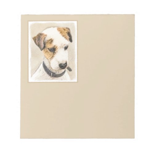 Parson Jack Russell Terrier Painting _ Dog Art Notepad