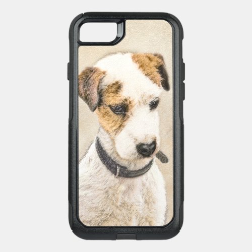 Parson Jack Russell Terrier Painting _ Dog Art OtterBox Commuter iPhone SE87 Case