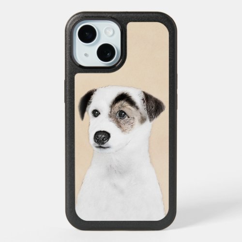 Parson Jack Russell Terrier Painting _ Dog Art iPhone 15 Case