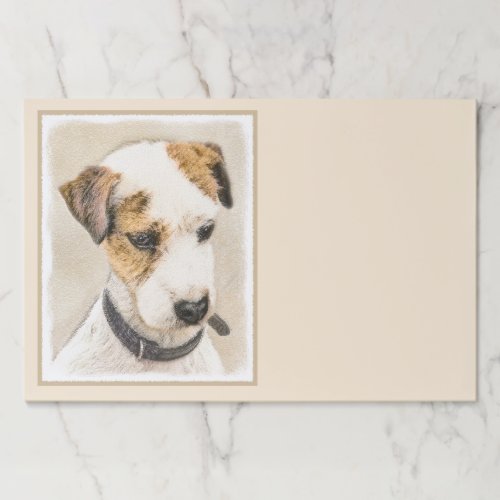 Parson Jack Russell Terrier Painting _ Dog Art Paper Pad