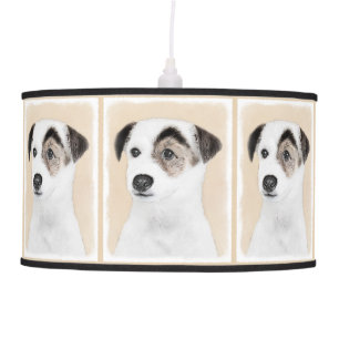Parson Jack Russell Terrier Painting - Dog Art Pendant Lamp