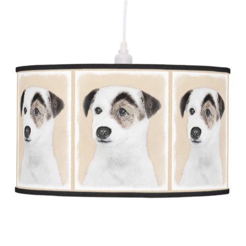 Parson Jack Russell Terrier Painting _ Dog Art Pendant Lamp