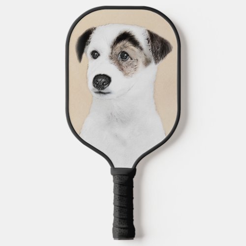 Parson Jack Russell Terrier Painting _ Dog Art Pickleball Paddle