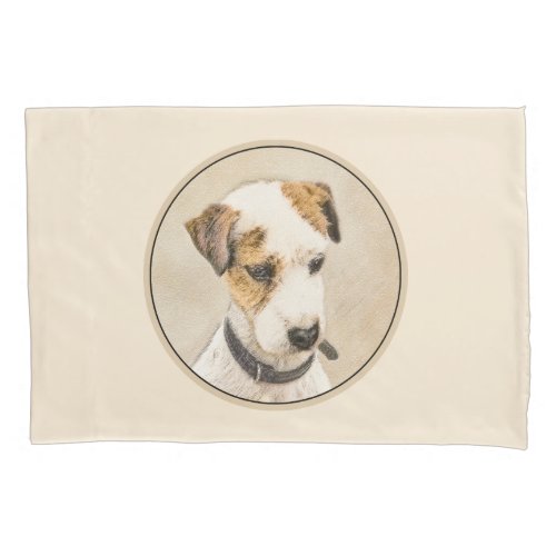 Parson Jack Russell Terrier Painting _ Dog Art Pillow Case