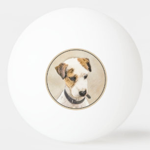 Parson Jack Russell Terrier Painting - Dog Art Ping Pong Ball
