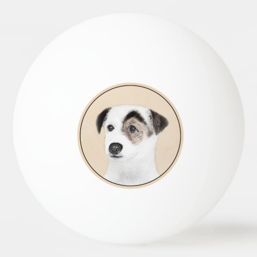 Parson Jack Russell Terrier Painting _ Dog Art Ping Pong Ball