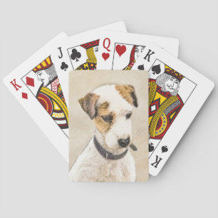 Parson Jack Russell Terrier Painting - Dog Art Poker Cards