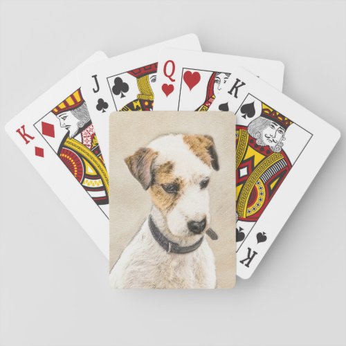 Parson Jack Russell Terrier Painting _ Dog Art Poker Cards