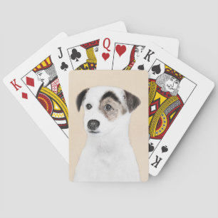 Parson Jack Russell Terrier Painting - Dog Art Poker Cards