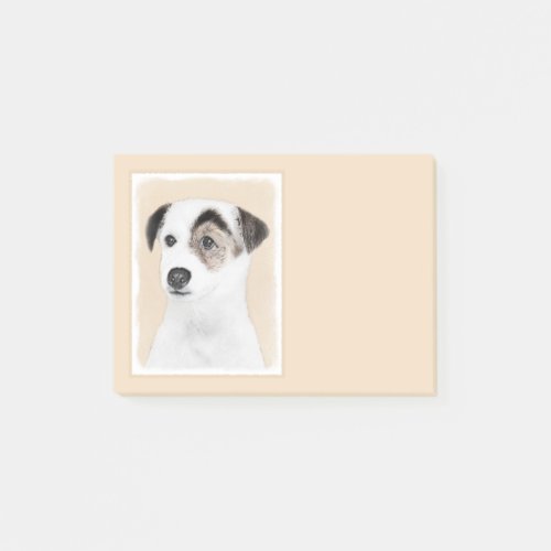 Parson Jack Russell Terrier Painting _ Dog Art Post_it Notes