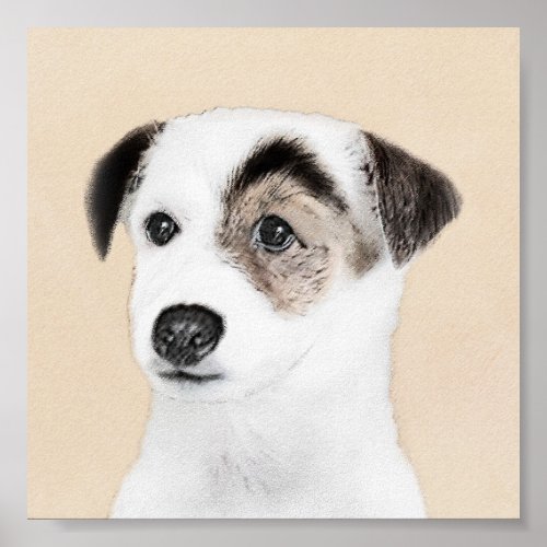 Parson Jack Russell Terrier Painting _ Dog Art Poster