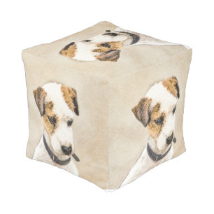 Parson Jack Russell Terrier Painting - Dog Art Pou Pouf