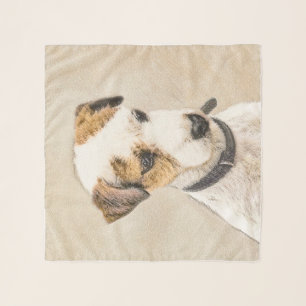 Parson Jack Russell Terrier Painting - Dog Art Scarf