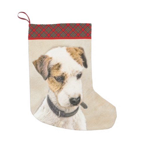 Parson Jack Russell Terrier Painting _ Dog Art Small Christmas Stocking
