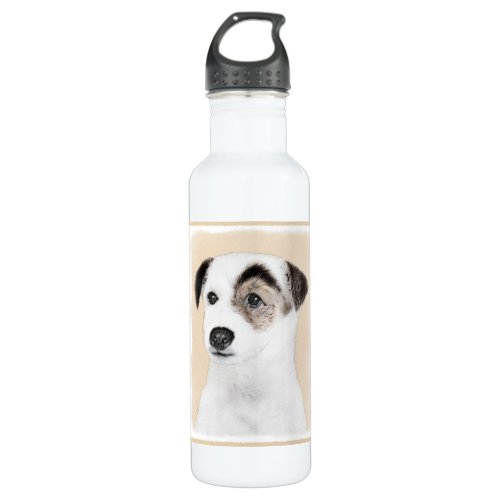 Parson Jack Russell Terrier Painting _ Dog Art Stainless Steel Water Bottle