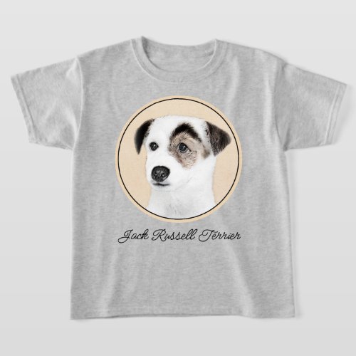 Parson Jack Russell Terrier Painting _ Dog Art T_Shirt