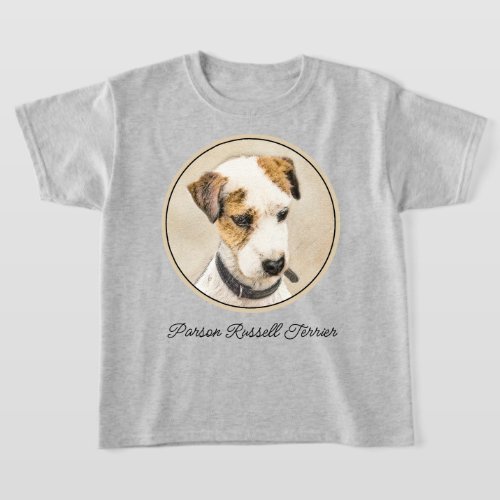 Parson Jack Russell Terrier Painting _ Dog Art T_Shirt