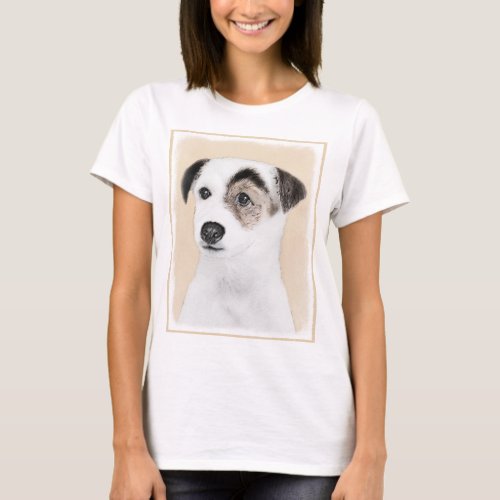 Parson Jack Russell Terrier Painting _ Dog Art T_Shirt