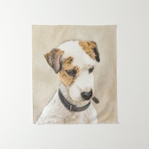 Parson Jack Russell Terrier Painting _ Dog Art Tapestry