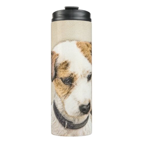 Parson Jack Russell Terrier Painting _ Dog Art Thermal Tumbler