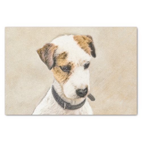 Parson Jack Russell Terrier Painting _ Dog Art Tissue Paper