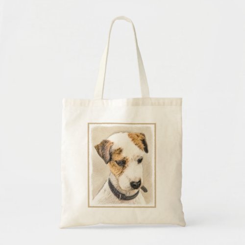 Parson Jack Russell Terrier Painting _ Dog Art Tote Bag