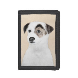 Parson Jack Russell Terrier Painting - Dog Art Trifold Wallet