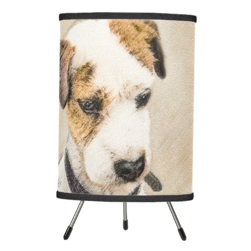 Parson Jack Russell Terrier Painting _ Dog Art Tripod Lamp