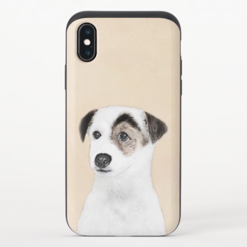 Parson Jack Russell Terrier Painting _ Dog Art iPhone X Slider Case