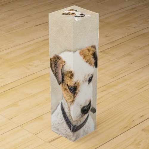 Parson Jack Russell Terrier Painting _ Dog Art Wine Box