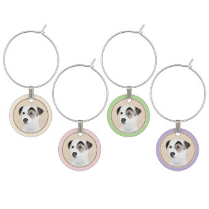 Parson Jack Russell Terrier Painting - Dog Art Wine Charm
