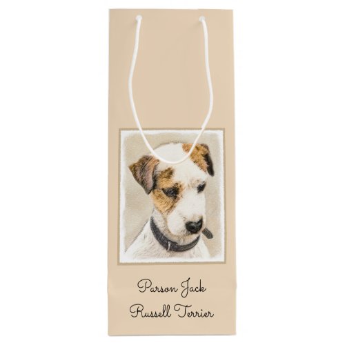 Parson Jack Russell Terrier Painting _ Dog Art Wine Gift Bag