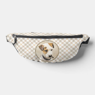 Parson Jack Russell Terrier Painting Pet Dog Art Fanny Pack