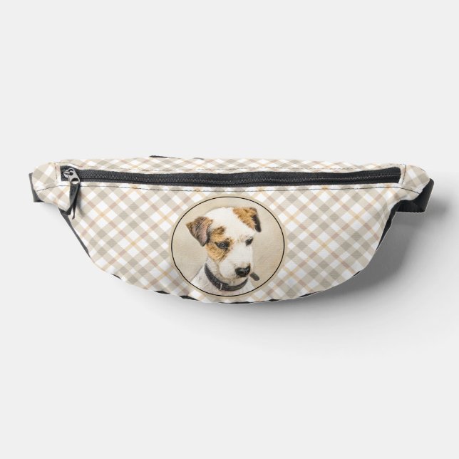 Parson Jack Russell Terrier Painting Pet Dog Art Fanny Pack (Lay Down)