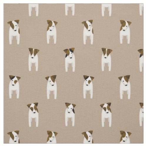 Parson Jack Russell Terriers cute dogs any color Fabric