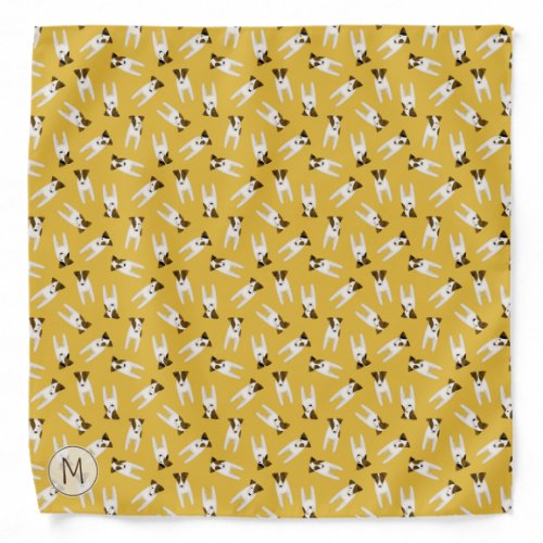 Parson Jack Russell Terriers cute dogs pattern Bandana