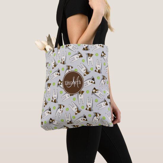 Parson Jack Russell Terriers pattern ANY color Tote Bag