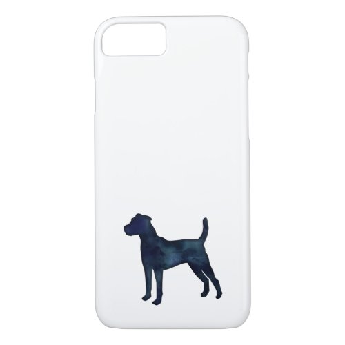 Parson Russel Terrier Black Watercolor iPhone 87 Case