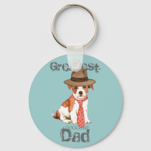 Parson Russell Dad Keychain