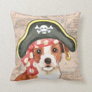 Parson Russell Pirate Throw Pillow