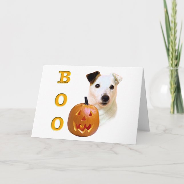 Parson Russell Terrier Boo Card (Front)