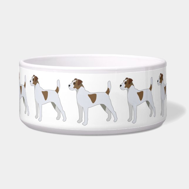 Parson Russell Terrier  Dog Breed Illustration Bowl (Front)