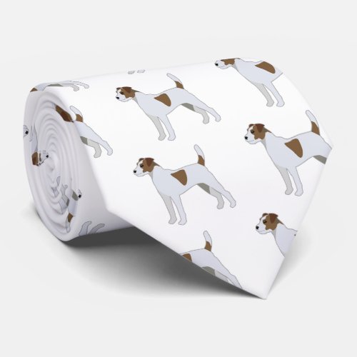 Parson Russell Terrier  Dog Breed Illustration Tie