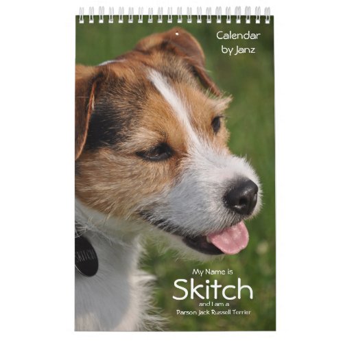 Parson Russell Terrier Dog Wall Calendar by Janz
