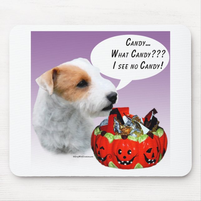 Parson Russell Terrier Halloween Candy Mouse Pad (Front)